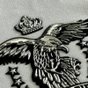 Metallic Eagle-themed Iron-on Badge