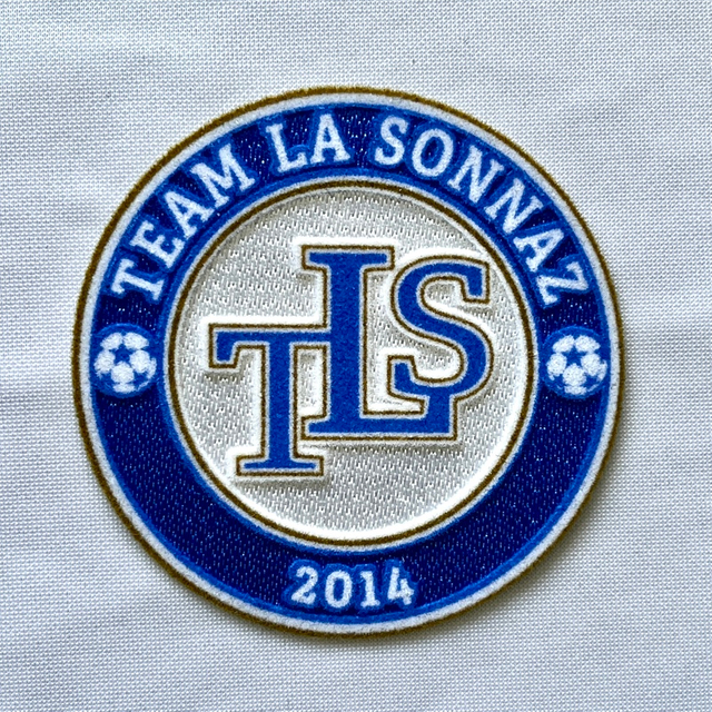 3D Blue and White Flock and Tatami Fabric Patches Sports Patches Iron On Sew On Patches for Garments Sportswear Uniforms