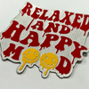 Colorful Letter Patterns Silicone & Fabric Fridge Magnets for Magnetic Photo Frames