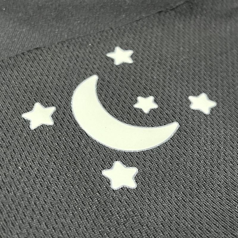 Starry Sky Pattern Glow In-the-dark Heat Transfers for Children's Clothing Design
