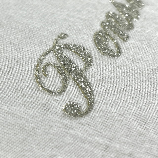 Heat Caviar Pattern Letter Logos Iron-On Stickers for Trendy Clothing Design