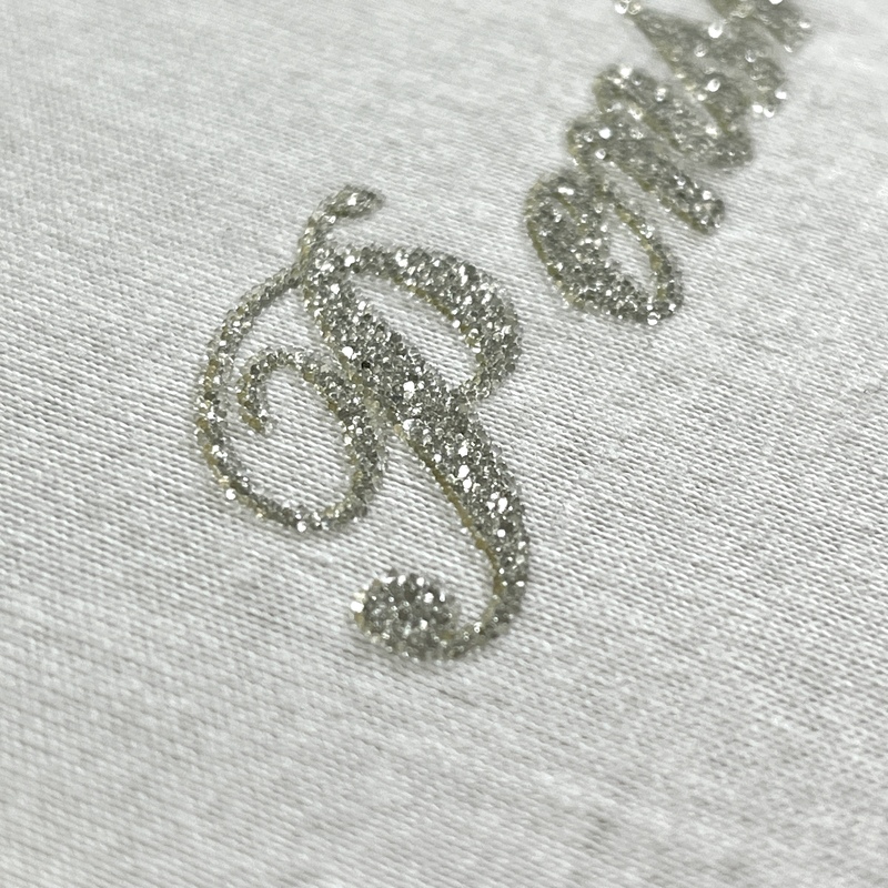 Heat Caviar Pattern Letter Logos Iron-On Stickers for Trendy Clothing Design