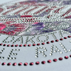 3D Lace Fabric Heat Transfer Stickers with Rhinestone And Glitter for Fashionwear