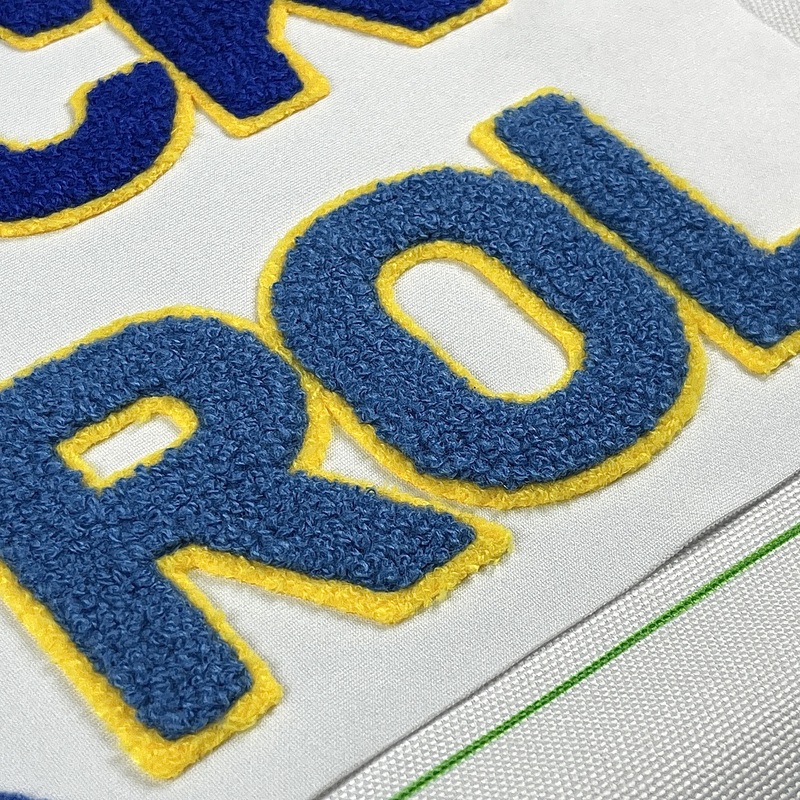 Two-layers Towel Embroidery Chenille Embroidery Patch Heat Transfer