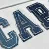 Denim Fabric Patch Embroidery Patch Heat Transfer