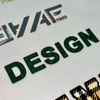 3D High-density Patterned Letters Heat Transfer Logo