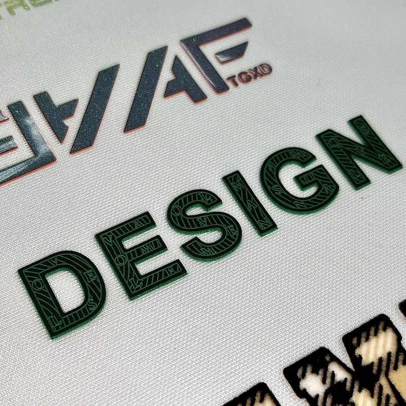 3D High-density Patterned Letters Heat Transfer Logo