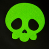 Evil Skull Luminous Heat Transfer Radiant Hazardous Printing