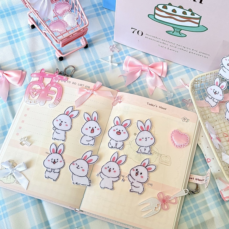 Customised DIY Adorable Animal Furry Stickers for Journal Handicrafts