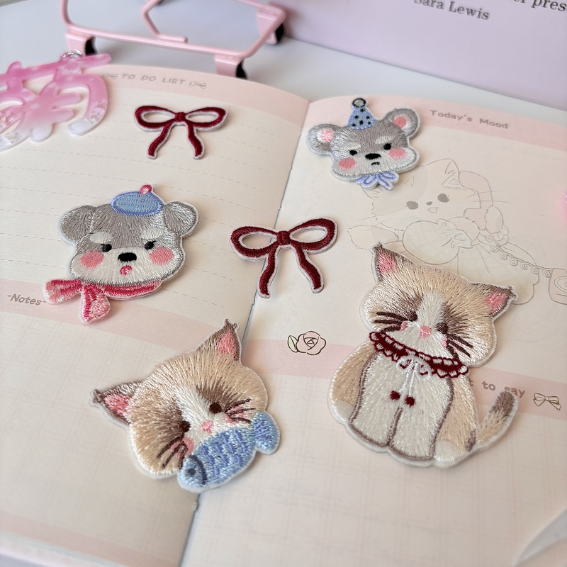 Customised DIY Animal Decorative Embroidery Stickers for Handicrafts