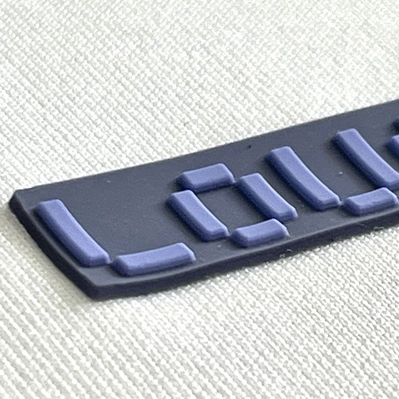 3D Multi-colour Letters Rubber Silicone Iron on Patches Sports Logo for Sportswear Teamwear Uniform Caps Bags