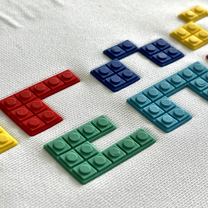 3D Color Letters Moulding Silicone Patches Heat Transfer Logo Patches for Fashion Brands Kids Garments Caps Bags