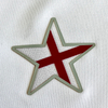 3D Star-patterned Red-White Sew On Iron Patches for Sportswear Uniforms