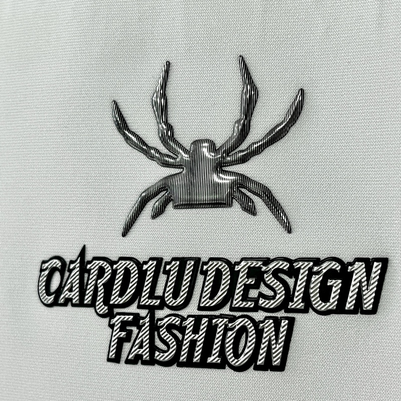 Textured Spider Motif Fashion TPU Badge