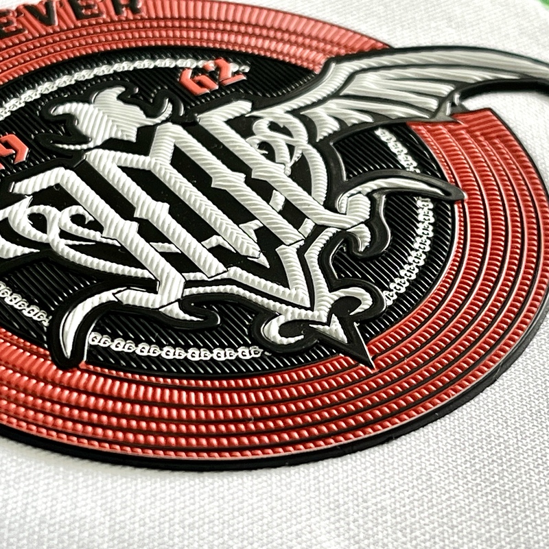 Retro-style Circular Embossed Badge