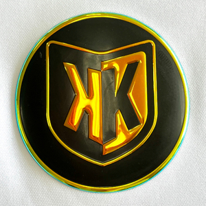 Colorful Metallic 3D Emblem Badge