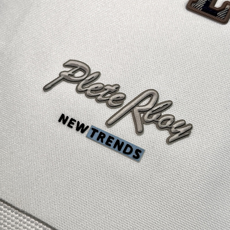 Luxurious High Density Letter Logo Patch for Fashionswear T-shirt