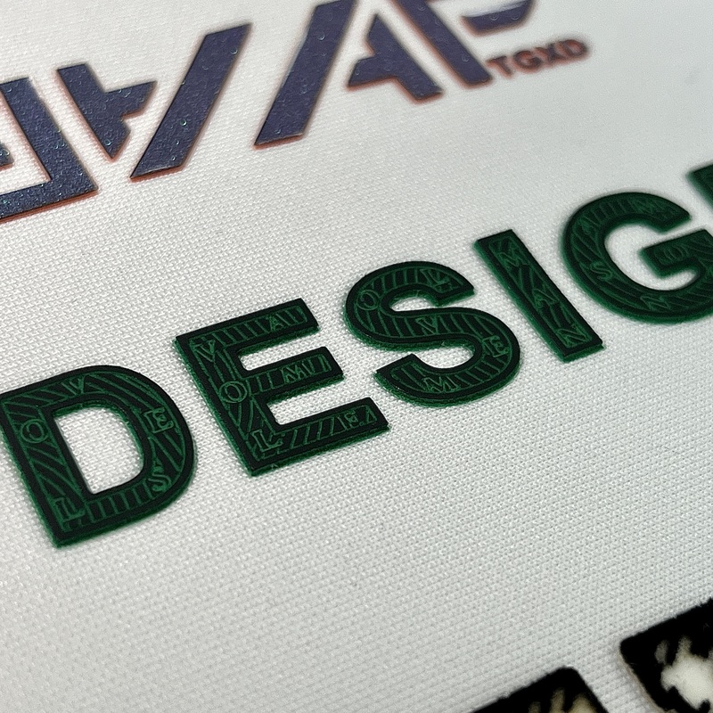 3D High-density Patterned Letters Heat Transfer Logo