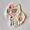 Multi-colour Kitten Embroidery Patch Heat Transfer