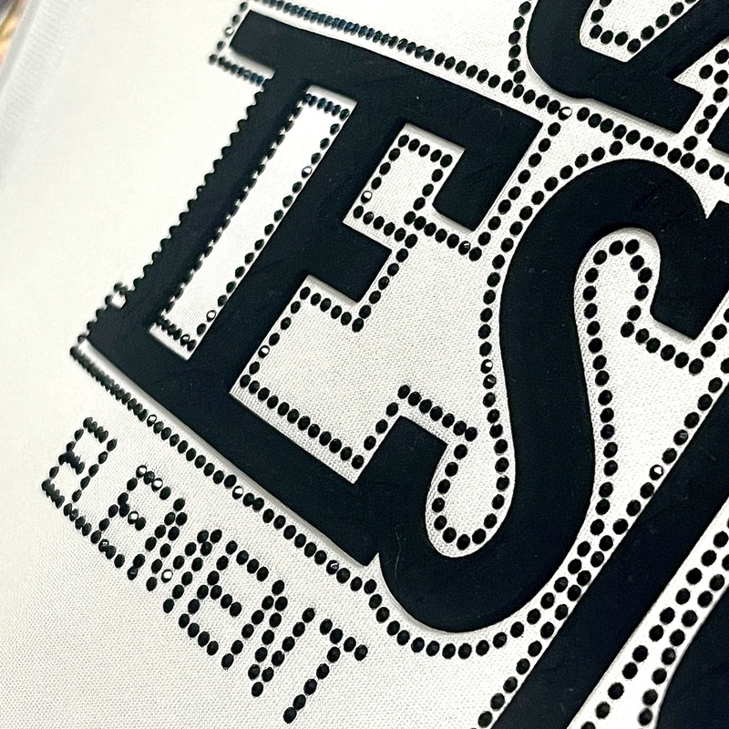 3D Custom High-density Letters Heat Transfer for Fashionwear 