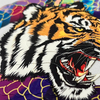 3D Custom Multi-layer Gradient Tiger Heat Transfer for Fashionwear Garment