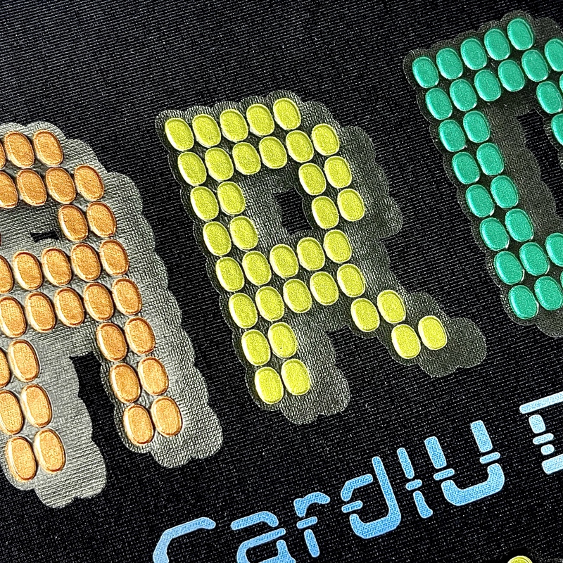 3D Custom Gradient Full-colour Heat Transfer for Fashionwear 