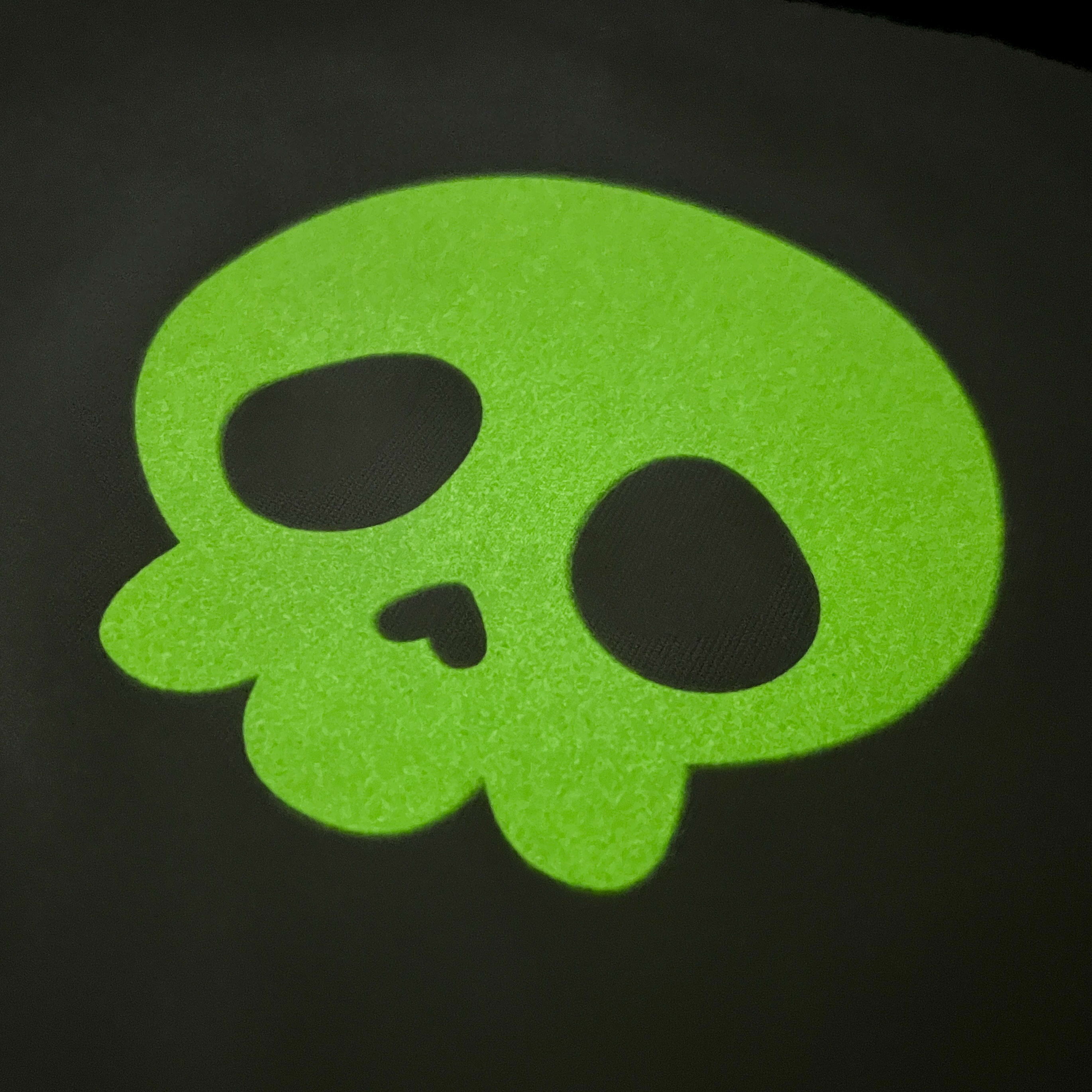 Evil Skull Luminous Heat Transfer Radiant Hazardous Printing