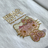 Glitter Hello Kitty Heat Transfer Prints