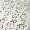 3D In-stock Customizable Cartoon Bunny Caviar Stickers for DIY Handicrafts