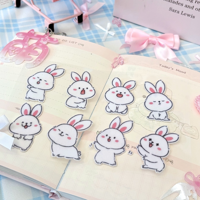 Customised DIY Adorable Animal Furry Stickers for Journal Handicrafts