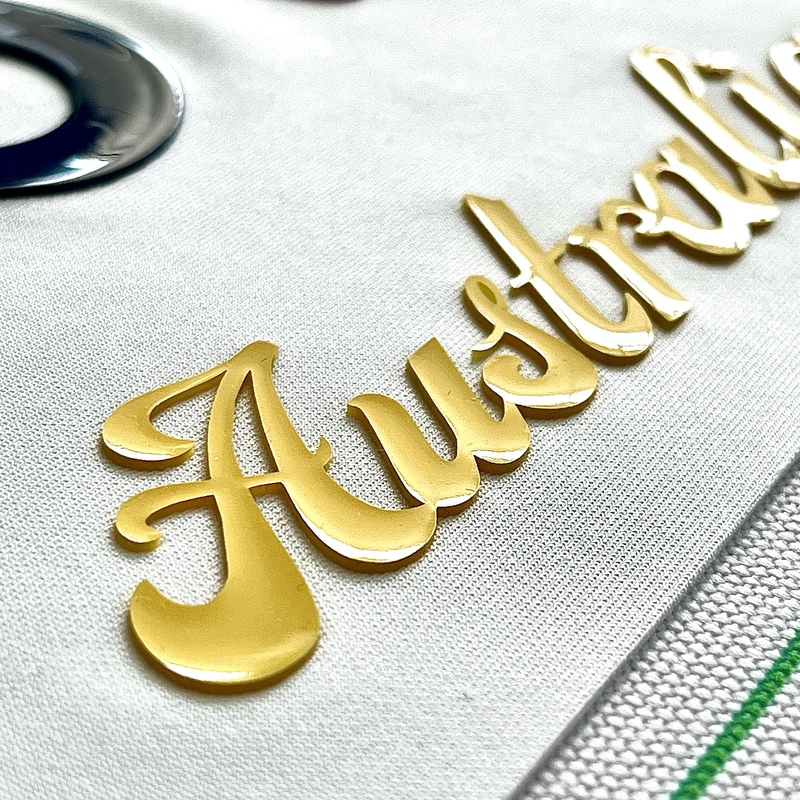 3D Yellow Jelly Letters Rubber Silicone Patches Raised Alphabets Iron-on Badges for Sportswear Teamwear Uniform
