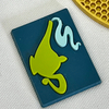 3D Square Teapot Club Rubber Silicone Badges Logo Patches Sports Hot Stamp Patches with Stars for Teamwear Uniform Sportswear