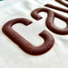 3D Embossed Letters Silicone Patches Heat Transfer with Heat-sensitive Effect for Garments Sweatshirt Hoodie 