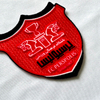 Red Flock And Tatami Fabric Patches Sports Badges Iron On Sew On Patches for Garments Sportswear Uniforms