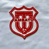 Football Red Flock And Tatami Fabric Patches for Baseball Jacket Logo