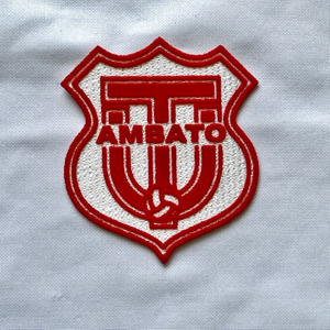 Football Red Flock And Tatami Fabric Patches for Baseball Jacket Logo
