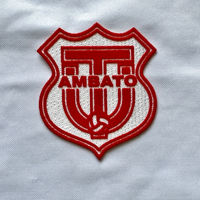 Football Red Flock And Tatami Fabric Patches for Baseball Jacket Logo