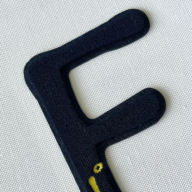 Letter Design Embroidery Patch for T-shirt Combination