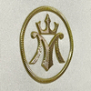 Customization Metallic Golden Textured Iron-on TPU Patches 