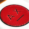 Custom Red Expression Letter Brush Silicone Heat Transfers for Ball Clothing Accessories