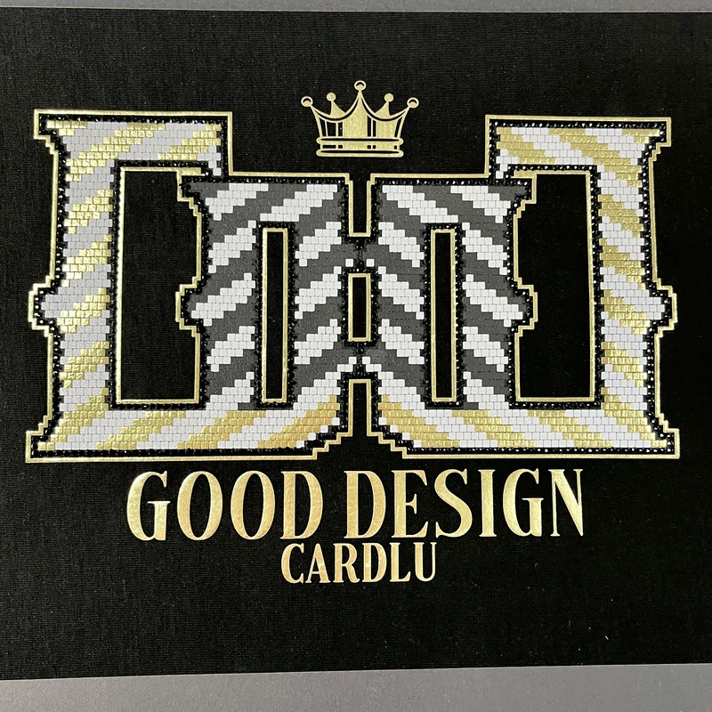 Golden Metallic Luxurious Heat Transfer
