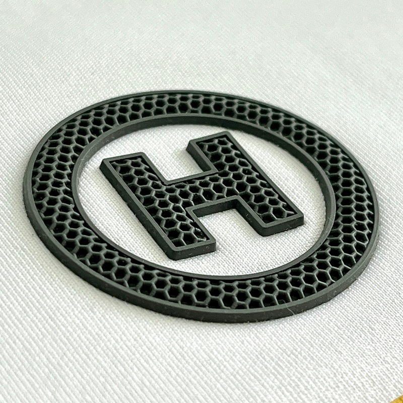 3D Custom Hives Texture Silicone Heat Press Patches for Teamwear Uniform Caps Bags