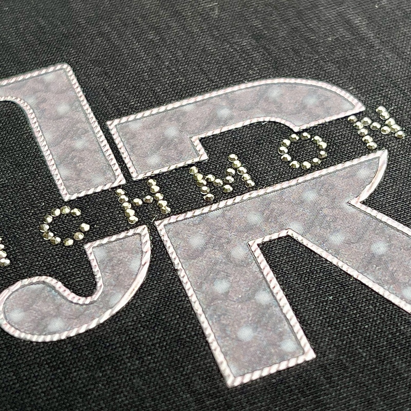 3D Custom Fashionable HIgh-density Rhinestone Heat Transfer with for Fashionwear Garment