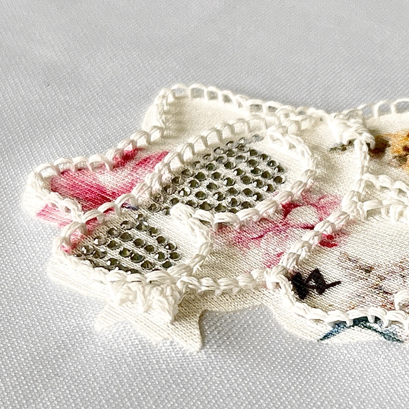 Multi-colour Kitten Embroidery Patch Heat Transfer