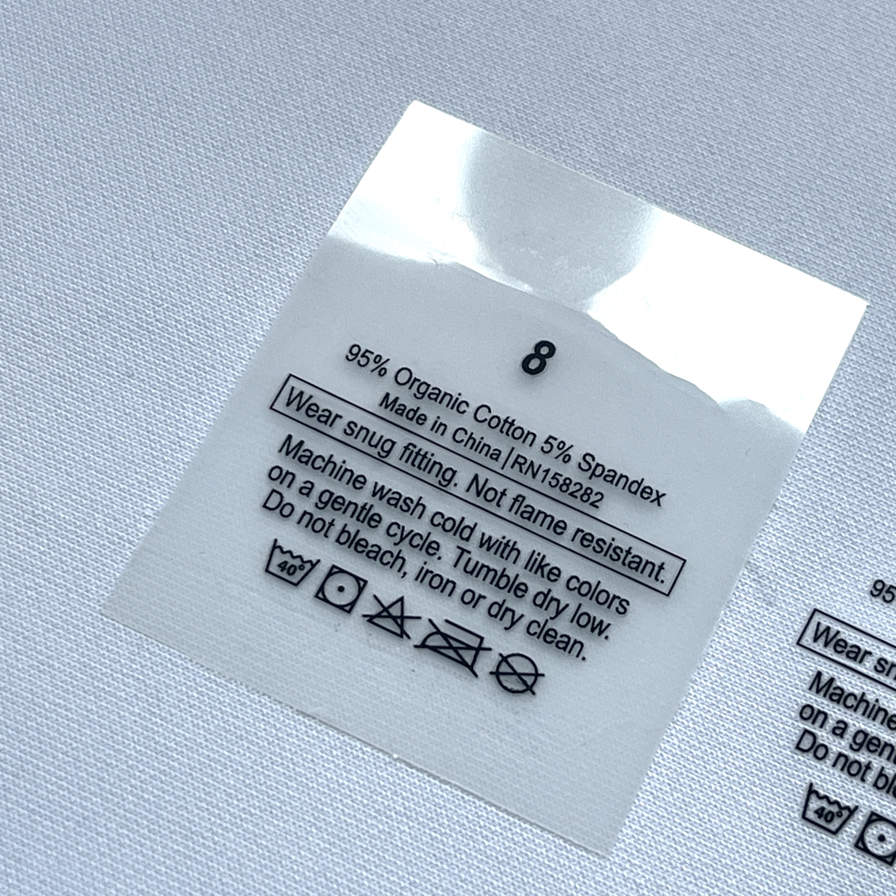 Custom Brand Garment Wash Care Labels