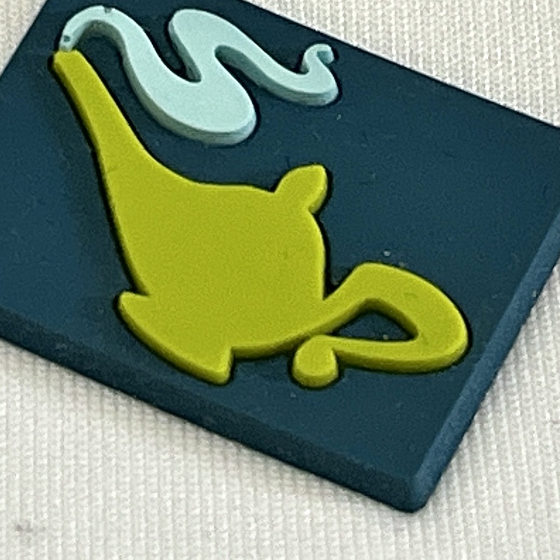 3D Square Teapot Club Rubber Silicone Badges Logo Patches Sports Hot Stamp Patches with Stars for Teamwear Uniform Sportswear