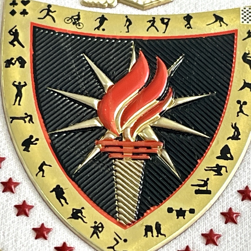 3D Shinny Football Golden Embossed Sports Badges Metallic TPU Patches Metallic High Frequency for Sportswear Garments Uniforms