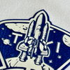 Space-themed Triangular Silicone Badges Sew On Iron Patches for Children's Wear