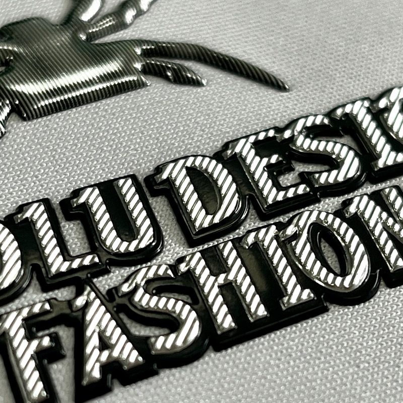 Textured Spider Motif Fashion TPU Badge