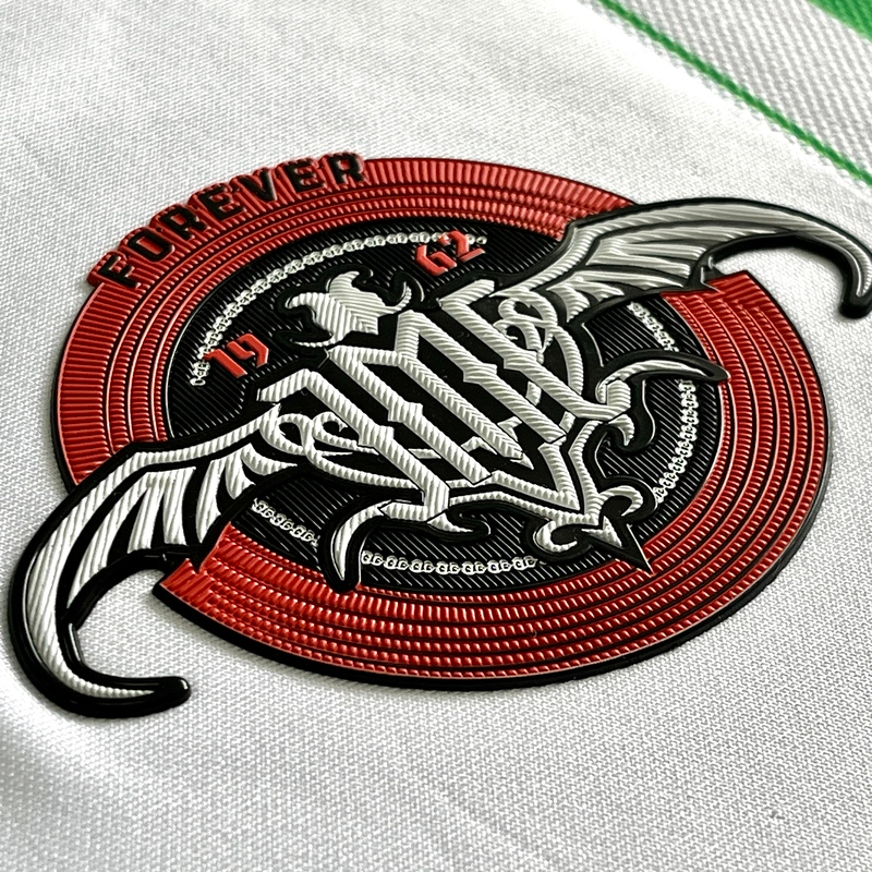 Retro-style Circular Embossed Badge